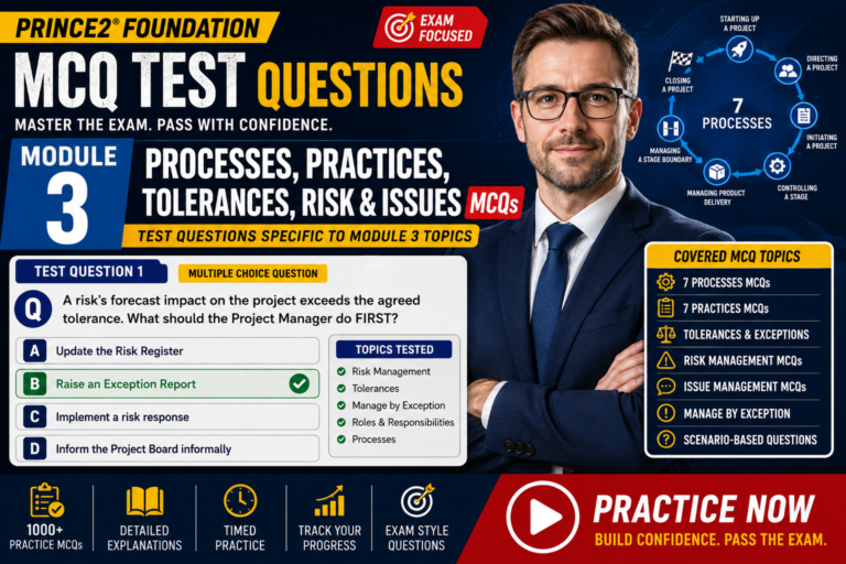Prince 2 Foundation – Mock Exam Questions 3