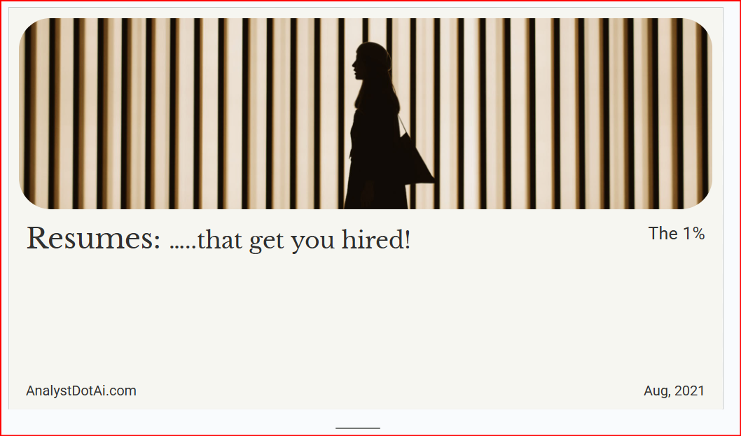 Resumes: …..that get you hired!