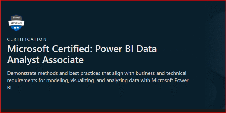 Power Bi – PL-300 Certification Prep Course: Power BI Data Analyst Associate Certification