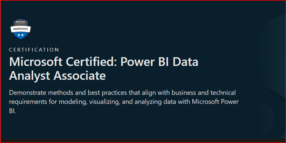Power Bi – PL-300 Certification Prep Course: Power BI Data Analyst Associate Certification